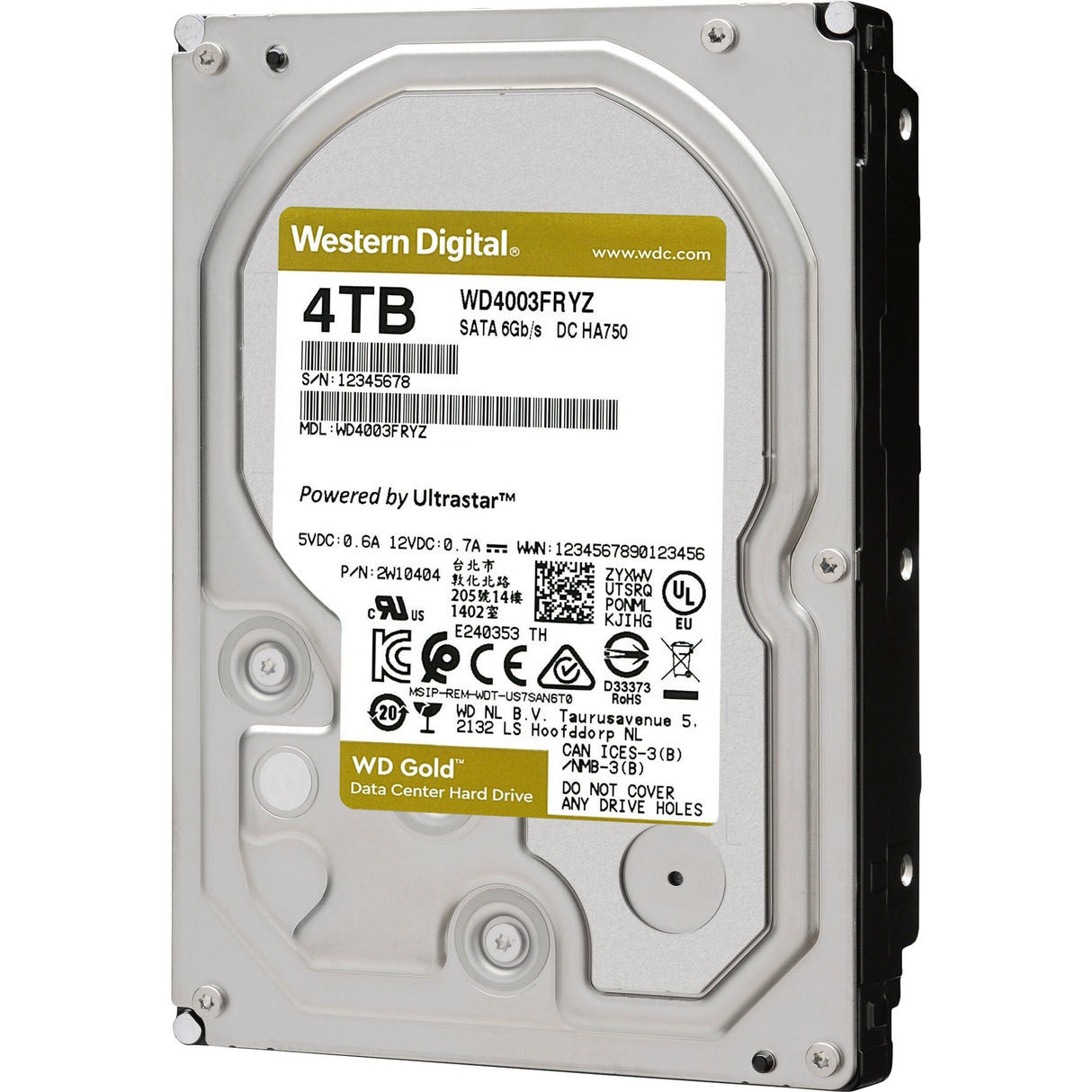 Wd Gold, 4 tb