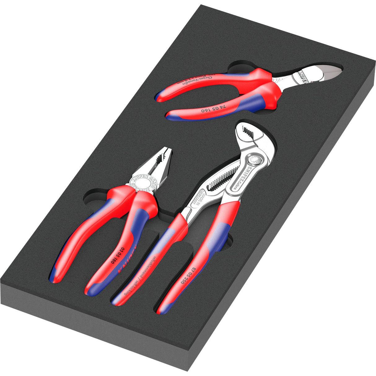 Inserto de espuma WERA 9780 con Knipex Tangen SE