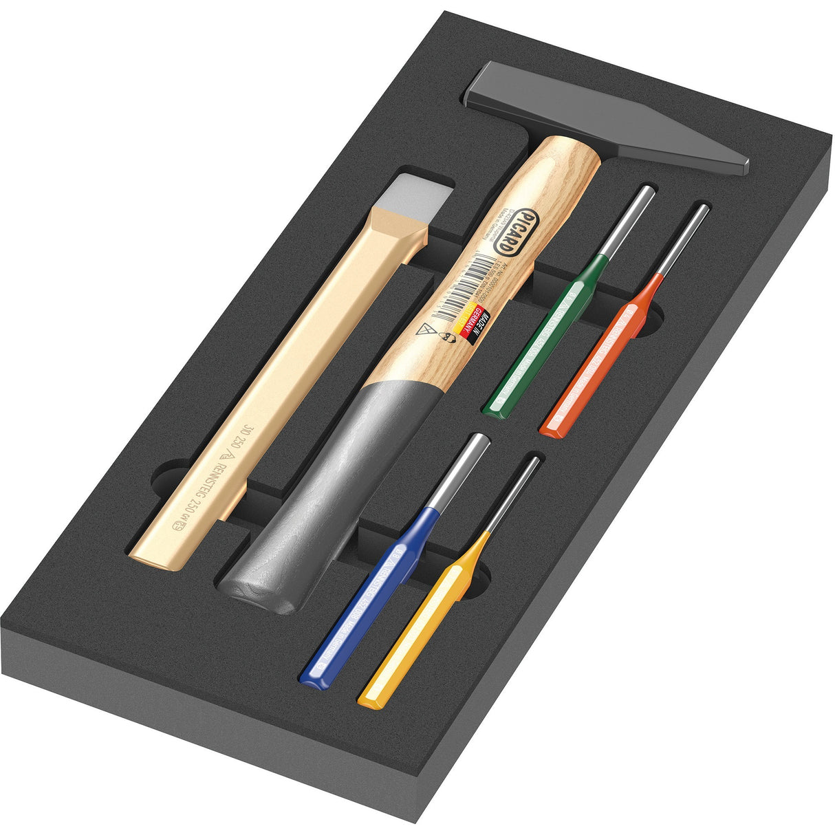 Wera 9782 Schuimrubberen inzetstuk met hamers Set 1, 6‑