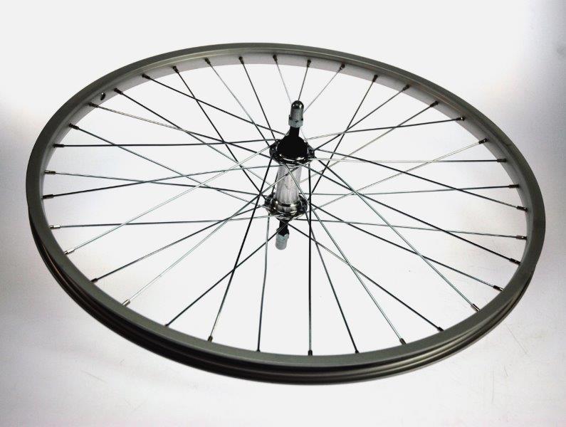Bikefun Front Wheel 24x1.75 Alu Silver Blank