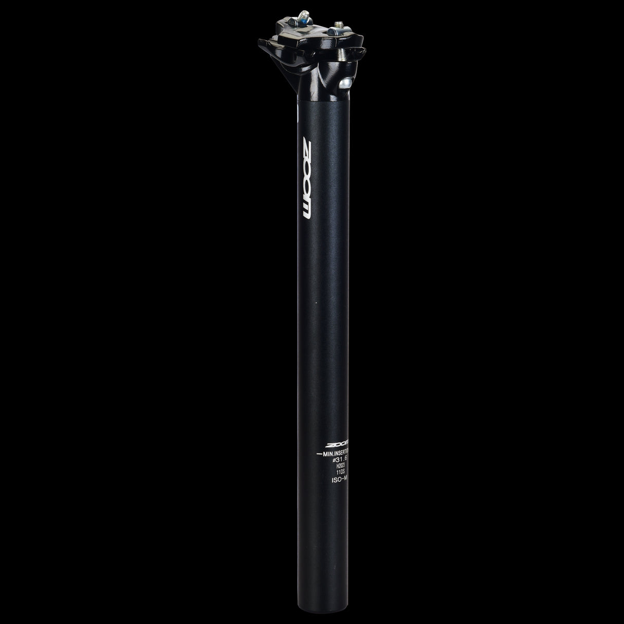Zoom fast sædepost ATB Ø31.6 350mm 2-bolte Black