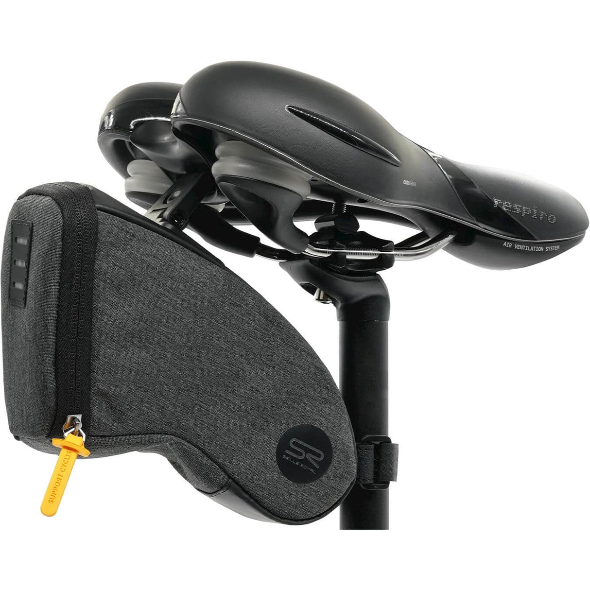 Selle Royal Selle Zadeltas Medium, Unisex, Schwarz, 1,2l
