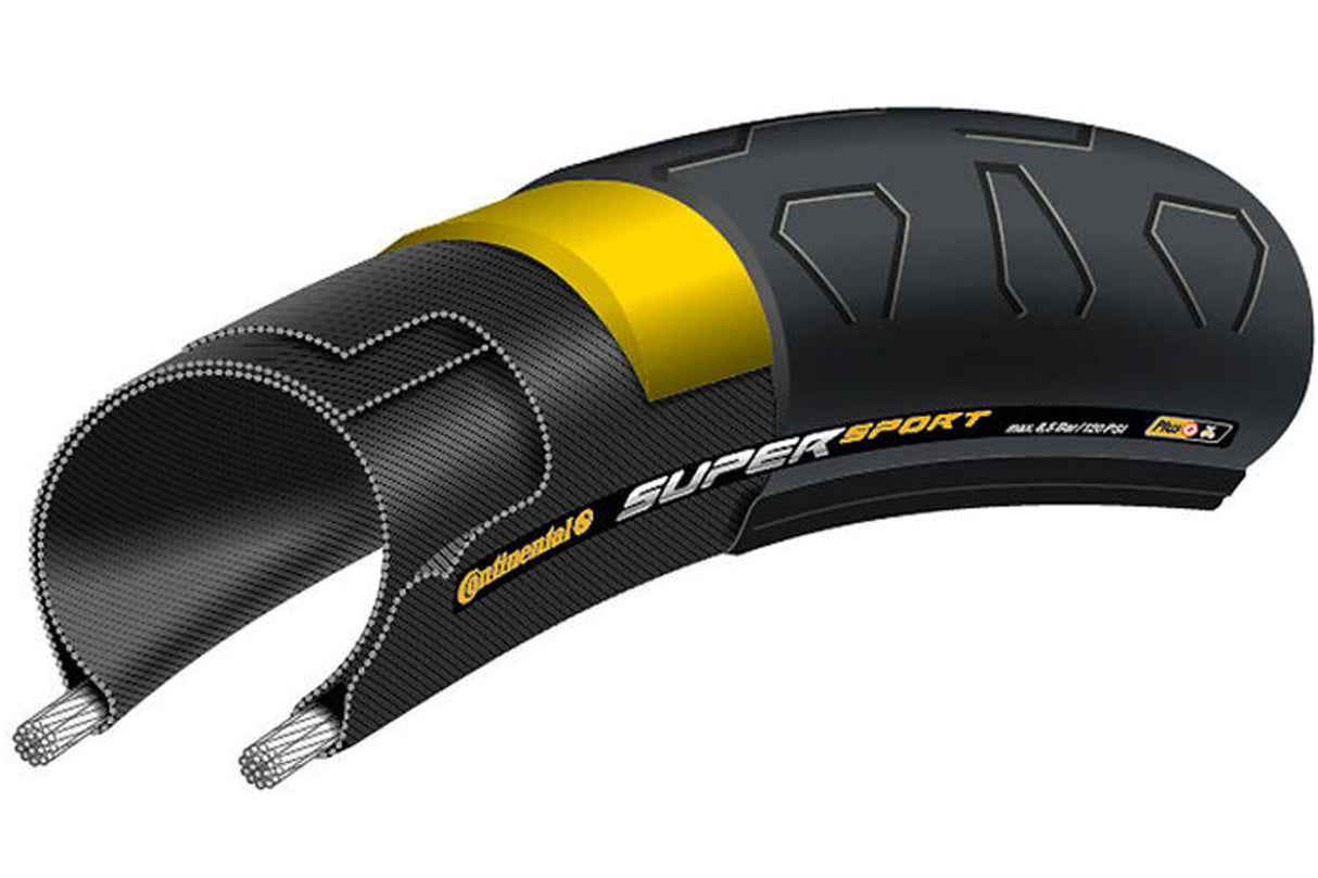 Continental SuperSport Plus Race Bike Band 28-622 Sort