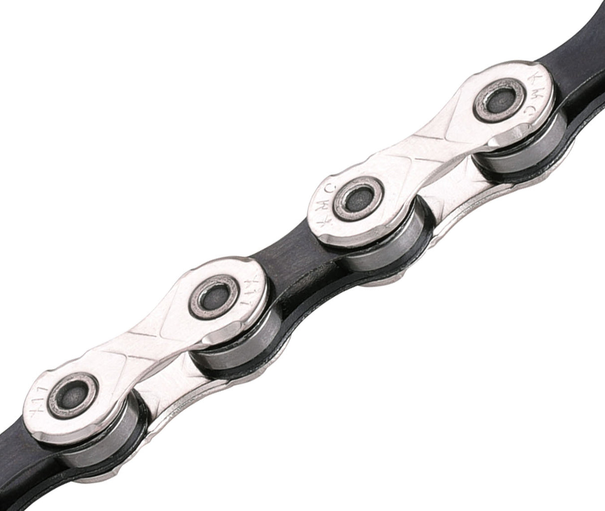 KM C X11 Bicycle Chain 11 Speed ​​1 2x11 128 130 Silver Silver Black