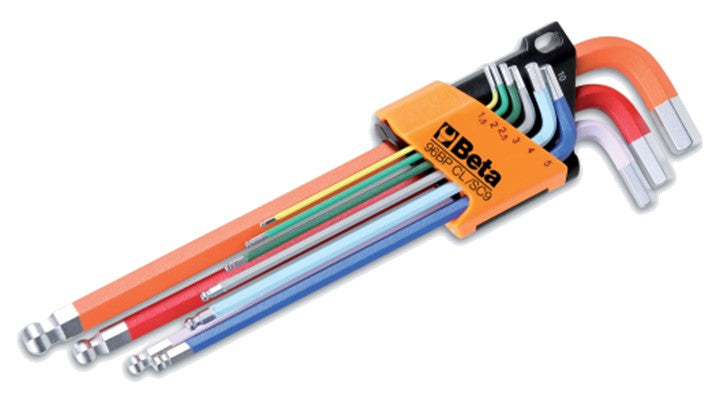 Beta Stift Keys Set 9-dílná Allen Right Hight Long