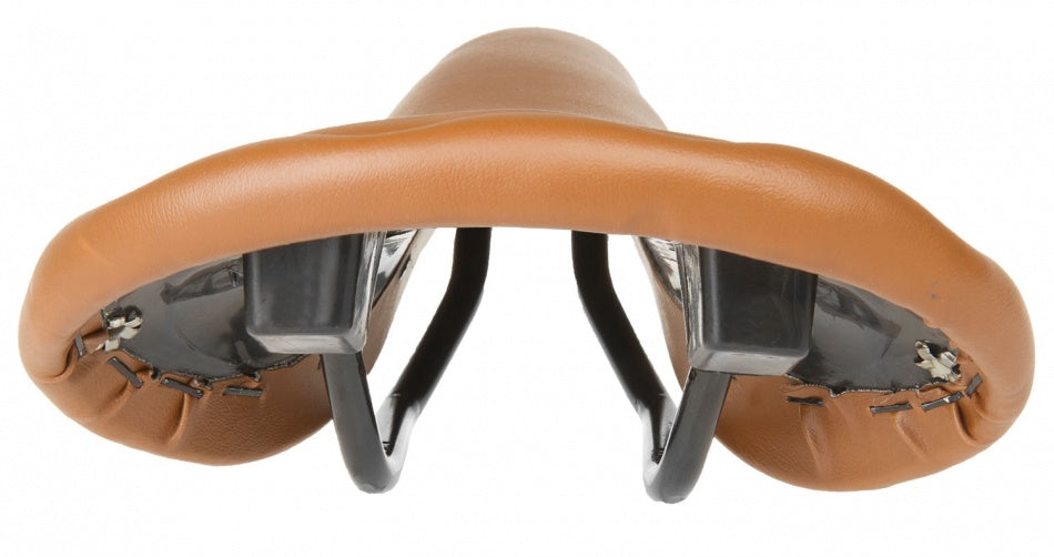 Rivet dirko sedlo unisex imitacija usnja rjava