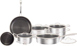 Arbaer 12-piece pan set Induction with honeycomb anti-stick coating
