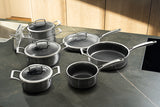 Arbaer 12-piece pan set Induction with honeycomb anti-stick coating