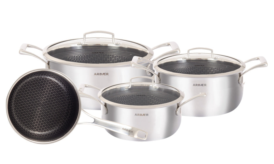 ARBAER 7-SECE PAN SET Induction s voštinovými proti-stickovými povlak