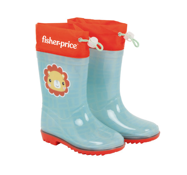 Arditex Regenstiefel Fisher-Price Junior PVC Textile hellblau rot Größe 20