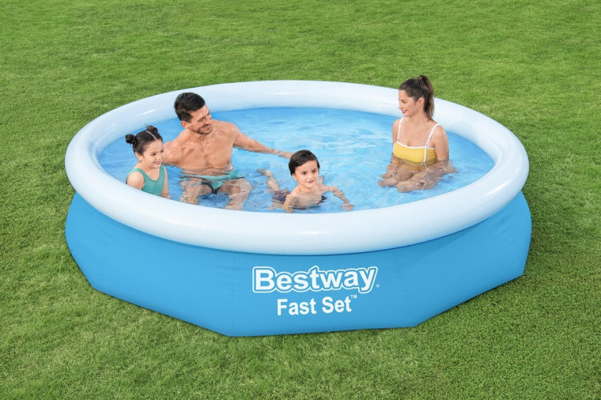 Bestway Piscine gonflable en jeu rapide avec pompe autour de 305 s