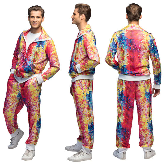 Boland Disco Dude Track Situit Men Tamaño multicolor XL