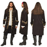 Giacca pirata Boland uomini in poliestere in oro nero XL (54)