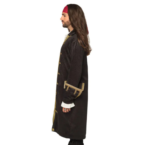 Giacca pirata Boland uomini in poliestere in oro nero XL (54)