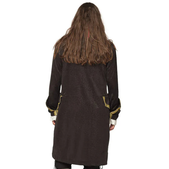 Giacca pirata Boland uomini in poliestere in oro nero XL (54)