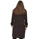Giacca pirata Boland uomini in poliestere in oro nero XL (54)