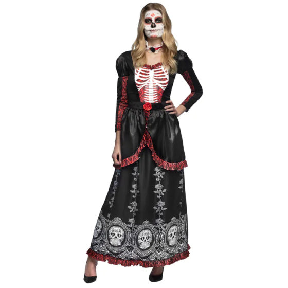 Boland Señora Adriana Halloween kostium panie czarny czerwony rozmiar 44 46