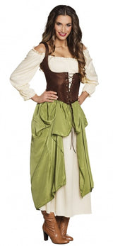 Boland Dress Up Village Women Ladies Green Størrelse 36 38