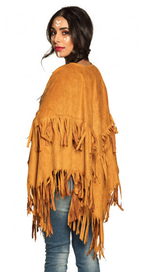 Boland Verkleedponcho Indiaan Dames Bruin One Size