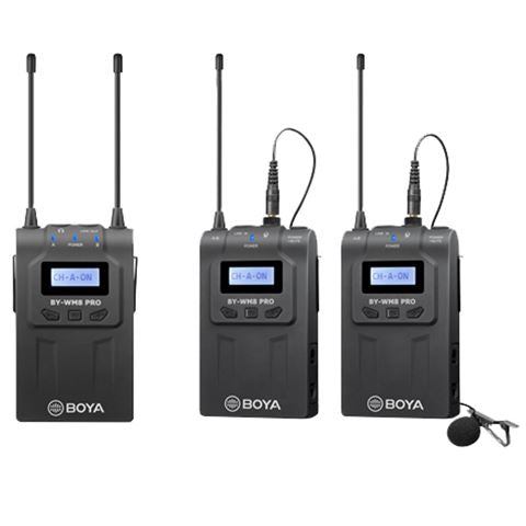 Boya UHF Duo Lavalier Microphone Wireless By-WM8 Pro-K2