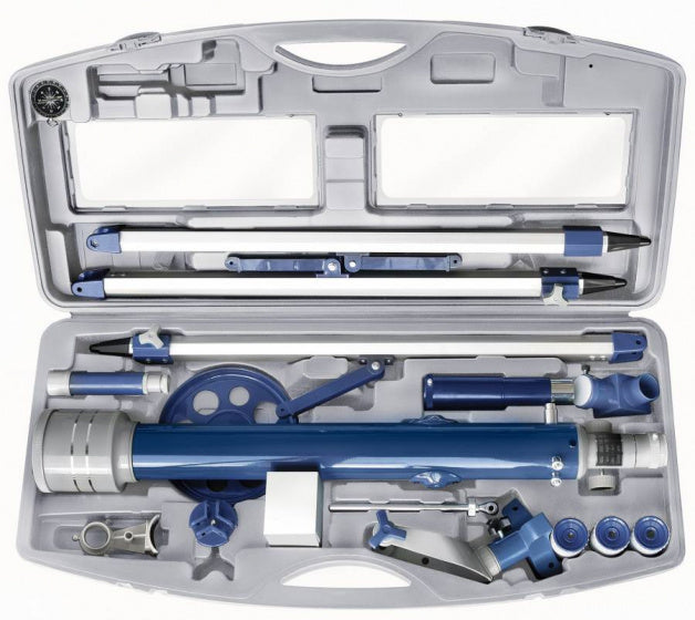 Bresser Telescope Junior 69 cm in alluminio grigio a 12 pezzi