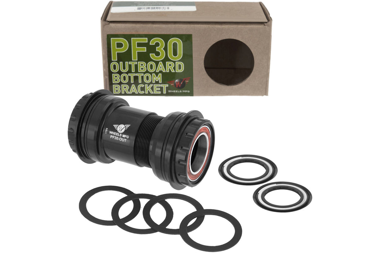 Räder Herstellung von Rädern MFG Bottom Bracket PF30 Shimano 24 mm ACB Schwarz