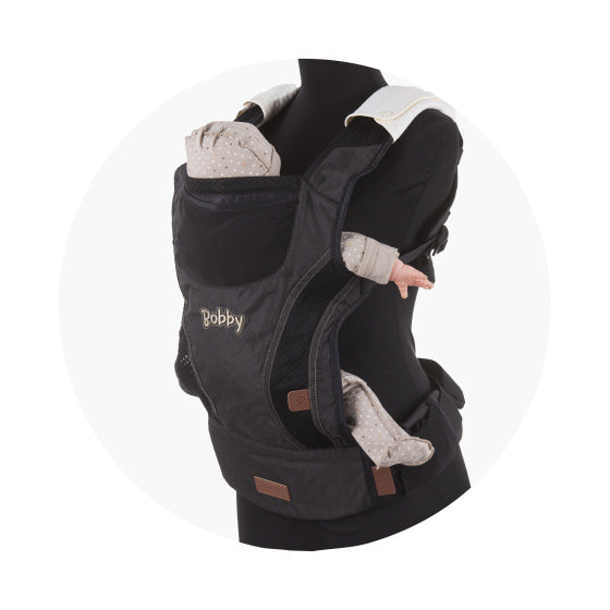 Chipolino Bobby Ergonomic Baby Carrier con cappuccio ebano