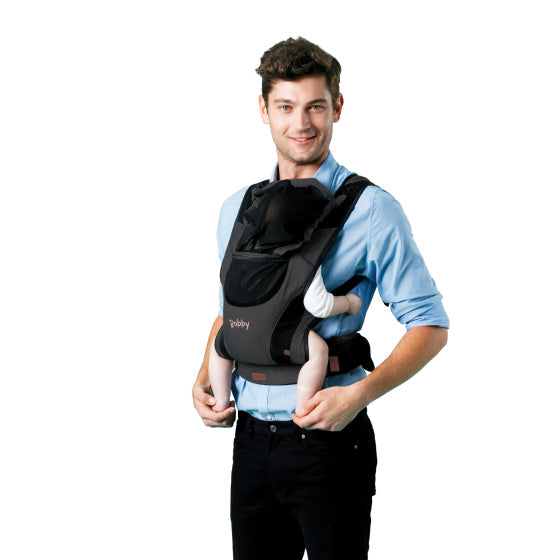 Chipolino Bobby Ergonomic Baby Carrier con cappuccio ebano
