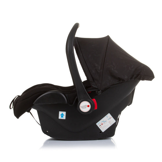 Chipolino Amore Autositz mit Adaptern 40-85 cm Gruppe 0+ Obsidian Schwarz