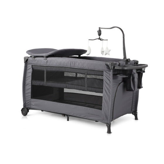 Chipolino Bella Folding Camp Bed With Changing Pad Granite