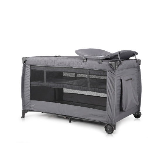 Chipolino Bella Folding Camp Bed With Changing Pad Granite