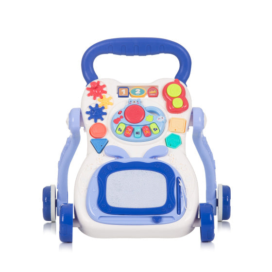 Chipolino Funny Game Loopwagen met Piano, Telefoon Tekenbord Blauw