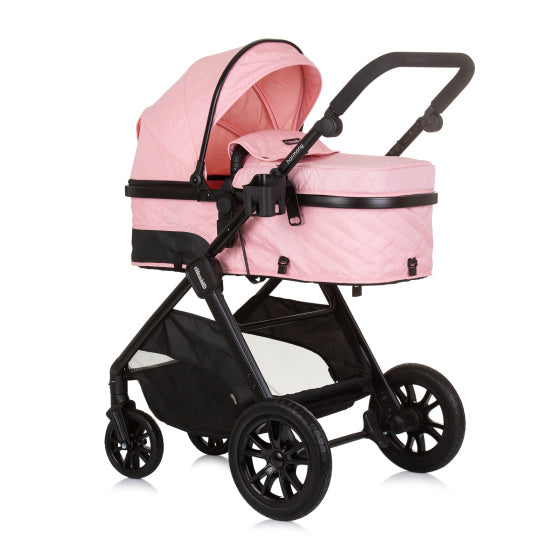 Chipolino Harmonie vu Klappbar 3-an-1 PRAM mat Diaper Bag rosa