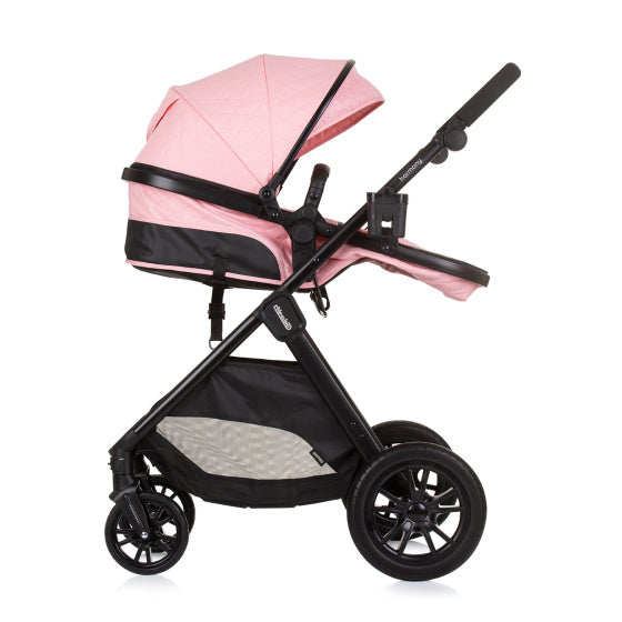 Chipolino Harmonie vu Klappbar 3-an-1 PRAM mat Diaper Bag rosa