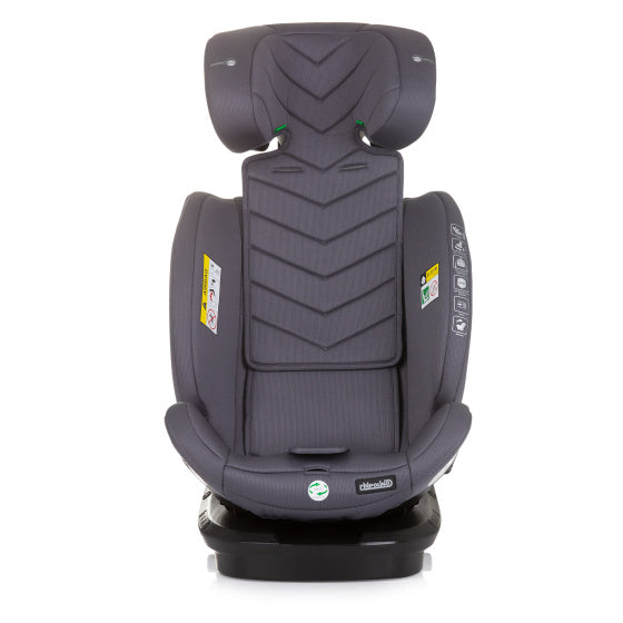 Chipolino autostoel i-size 40-150 cm isofix 360° granite grijs