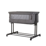 Chipolino zen co-sleeper box with mosquito net granite gray