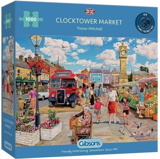Gibsons Puzzle Clocktower Market 1000 pieces
