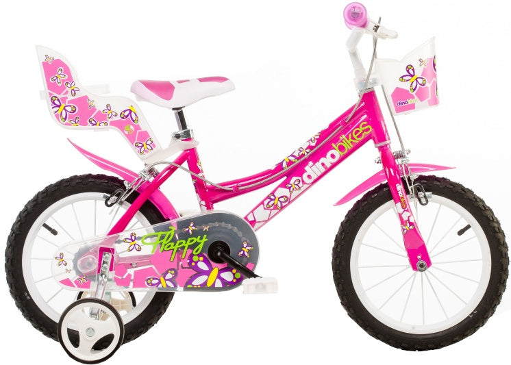 Dino heureux 14 pouces 24 cm filles knijprem rose