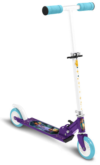 Disney Wish 2-Wheel Kinderstep Foldbar fodbremse lilla blå