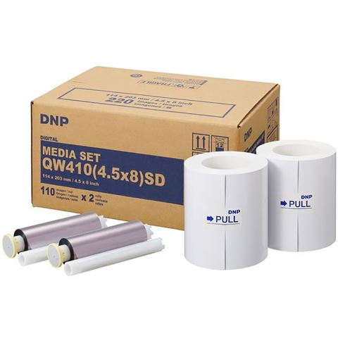 DNP-papir 220 utskrifter Standard SD 11x20 for DP-QW410