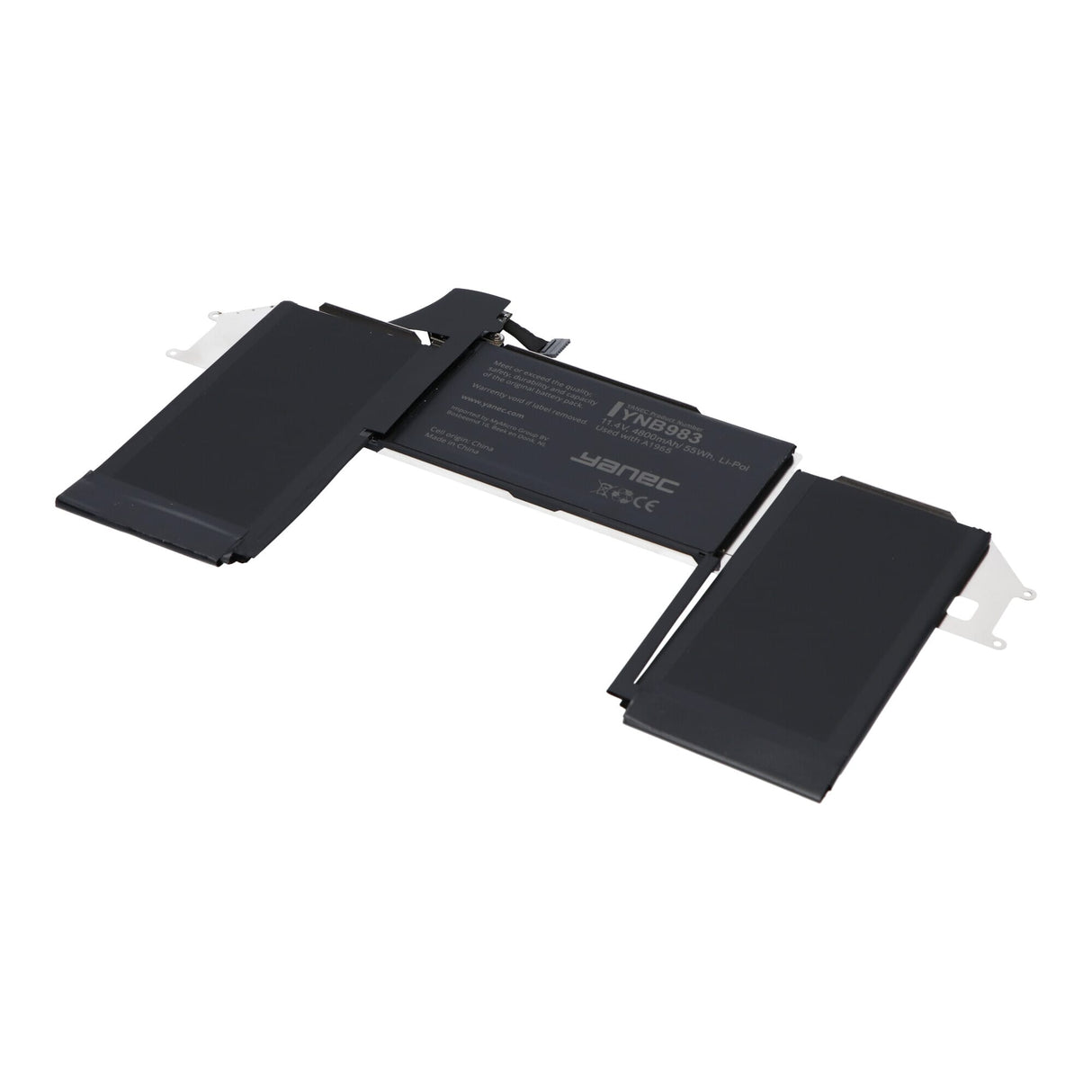 Yanec MacBook battery 4800 mAh