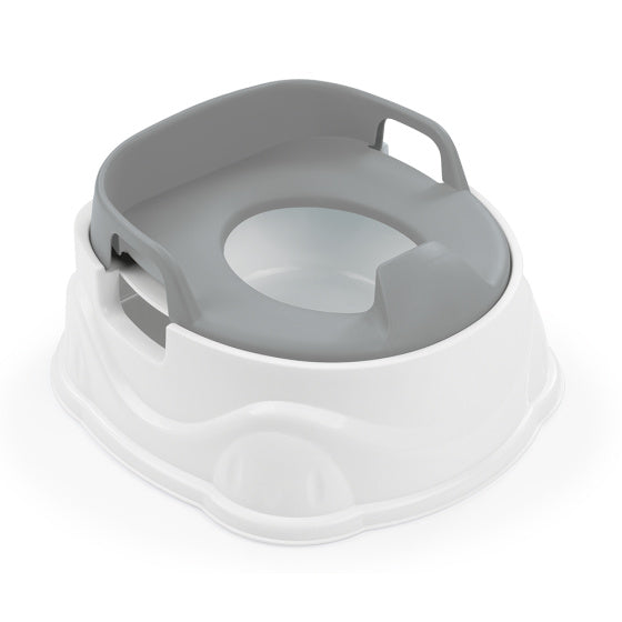 Dolu 3-in-1 Educational Plaspot with toilet reducer White Gray