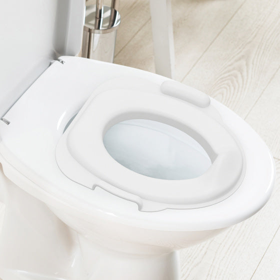 Dolu 2-en-1 XL Plaspotje éducative avec effet de rinçage blanc gris blanc