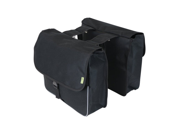 DRESCO Basis Shopper duebel Vëlo Bag 26 Liter Nylon schwaarz