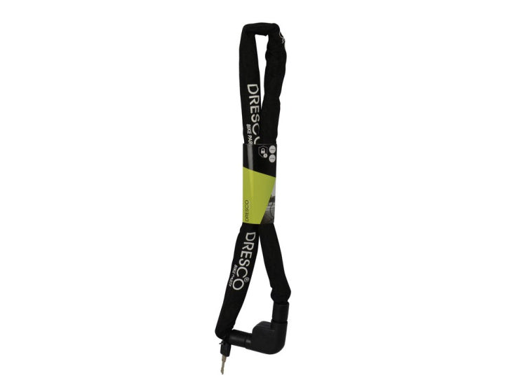 DRESCO Kette Lock 120 cm x 7 mm mat 2 Schlësselen schwaarz