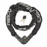 Bloqueo de la cadena de Dresco 150 cm x 10 mm de poliéster de acero negro