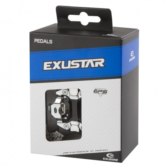 Exustar Click Pedal MTB 9 Set nero da 16 pollici