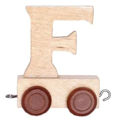 Bonners toy Holzbréif F mat Rieder 6 cm héich