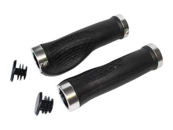 QtCychectech QT Cycle Tech Set manijas con ala+tornillo de 130 mm negro en la tarjeta