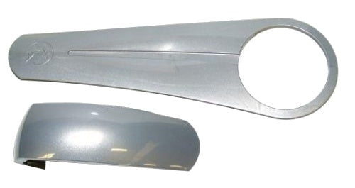 Gazelle set kettingkastkap mildly geometric zilver 2-delig